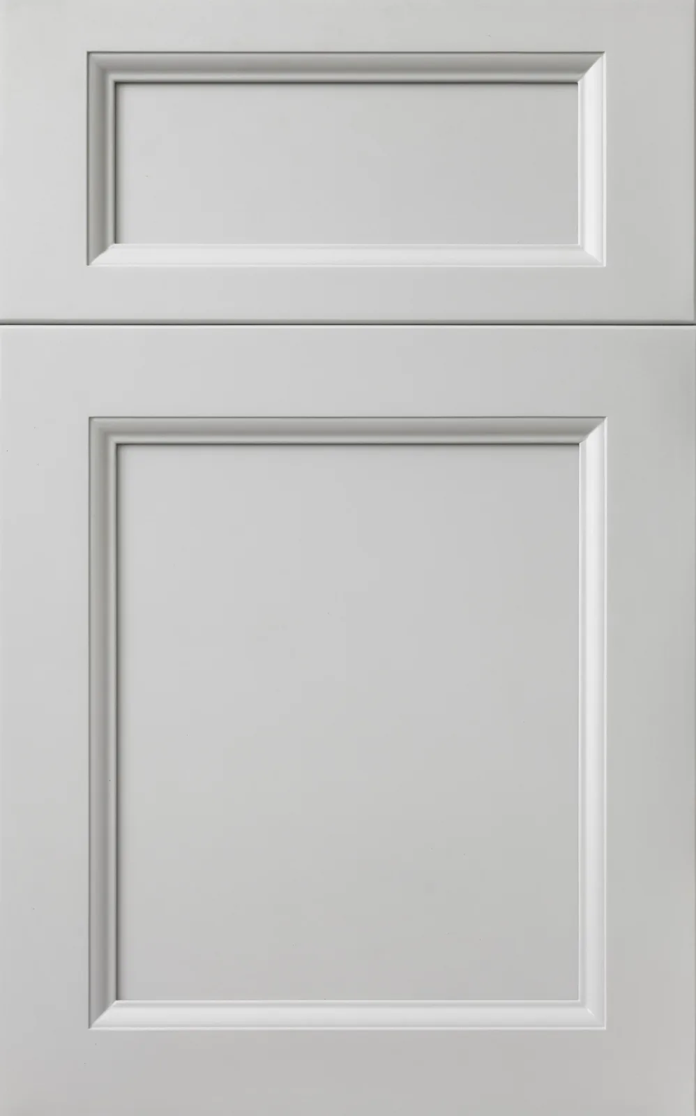 Stained solid wood cabinet door showing natural grain — Vita Cabinetry